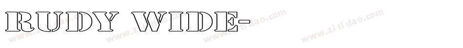 Rudy Wide字体转换